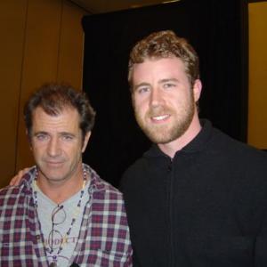 Jamie Avera with Mel Gibson at a screening of The Passion of The Christ