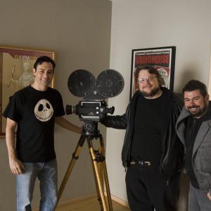 With Guillermo del Toro and Raul Ramon in the production of the short documentary 