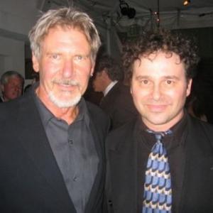 Harrison Held and Harrison Ford at the party following the premiere of Fords new thriller Firewall