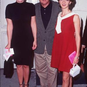 Dennis Hopper and Victoria Duffy at event of Unzipped 1995