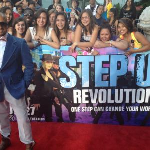 Choreographer Chuck Maldonado on the Red Carpet of the movie Step Up Revolution
