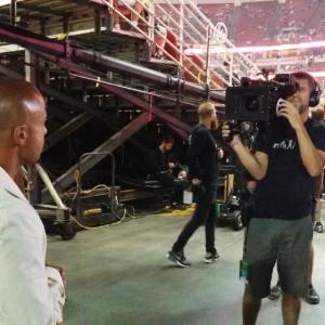 TV/Film Choreographer Chuck Maldonado filming an episode of MTV Reality show 
