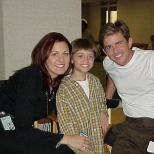 Jenica Bergere Nathan Norton Charlie Schlatter Behind the scenes of Touched by an Angel Remembering Me Pt 2