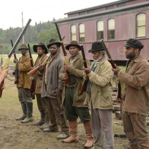 Still of Anson Mount and Dohn Norwood in Hell on Wheels 2011