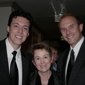 Pepe Bojorquez, USC Cinema's Dean Elizabeth Daley and Christopher Chomyn.