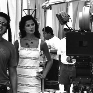 Director Jose Bojorquez actress Sendi Bar and director of photography Christopher Chomyn on the set of SEA OF DREAMS