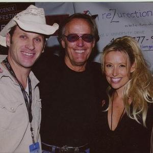 Actor Ken Dapper, Actor Peter Fonda, Producer Tonia Madenford, and Producer Burton Elias at the 2004 Phoenix Film Festival.