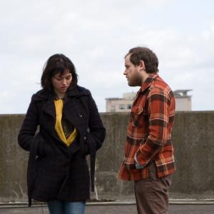 Still of director Aaron Katz and Trieste Kelly Dunn in Cold Weather