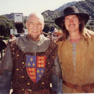Groat with Patrick Stewart on Robin Hood Men In Tights See more at httpwwwfacebookcommediaalbums?id100000206517477
