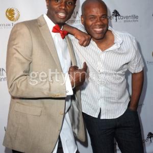 Writer/Producer Sheldon F Robins & Director Michael Phillip Edwards arrive for the Premiere Of Upper Laventille's' Murder 101' held at Raleigh Studios' Chaplin Theater on June 12, LOS ANGELES,