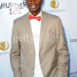 Producer Writer Actor Sheldon F Robins arrive for the Premiere Of Upper Laventilles Murder 101 held at Raleigh Studios Chaplin Theater on June 12 LOS ANGELES