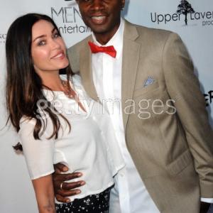 Jasmine Waltz & Sheldon Robins at the Premiere Of Upper Laventille's' Murder 101' held at Raleigh Studios' Chaplin Theater on June 12,
