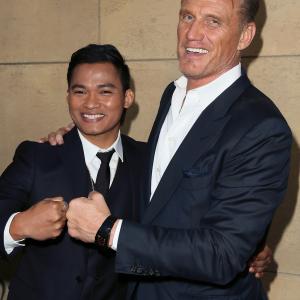 Dolph Lundgren and Tony Jaa at event of Skin Trade 2014