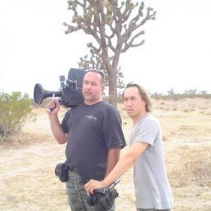 Royce Allen Dudley I James Cahill II on location for Juarez Mexico  August 2004