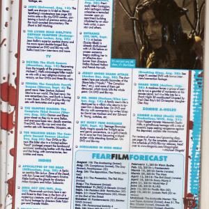 Still of Victoria De Mare as the monster Mary in John Lechagos Bio Slime aka ContagionJapan page 13 in September 2012 Fangoria Magazine 316 issue