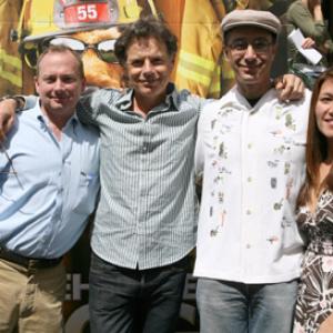 Michael Colleary, Bruce Greenwood, Mike Werb and Claire-Dee Lim at event of Firehouse Dog (2007)