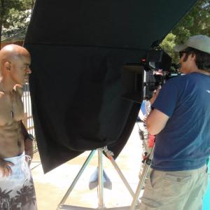 Asante Jones and Grant Culwell DP on the set of CAMP 2012