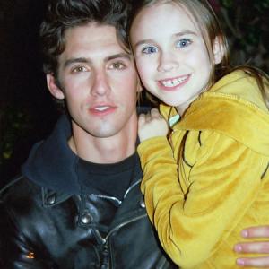 Alix Kermes and Milo Ventimiglia on set of Gilmore Girls Here Comes The Son episode May 2003