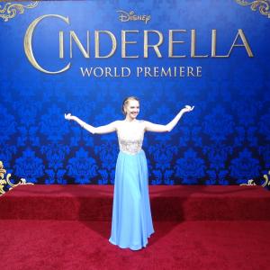 Darcy Rose Byrnes on the Red Carpet at the World Premiere of Disney's CINDERELLA (2015) (The El Capitan Theatre, Hollywood CA)
