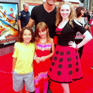 Gilles Marini and Darcy Rose Byrnes at the Los Angeles Premiere of Disneys PLANES FIRE AND RESCUE 2014
