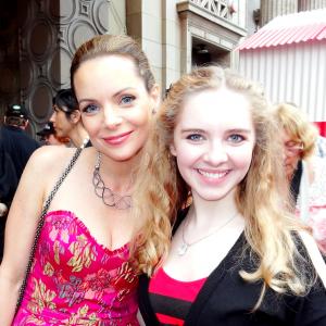 Kimberly Williams-Paisley and Darcy Rose Byrnes at the Los Angeles Premiere of Disney's 