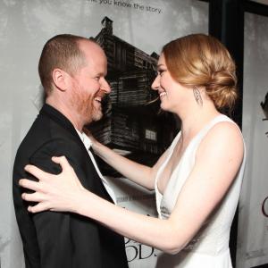 Joss Whedon and Kristen Connolly at event of Namas girios gludumoj 2012