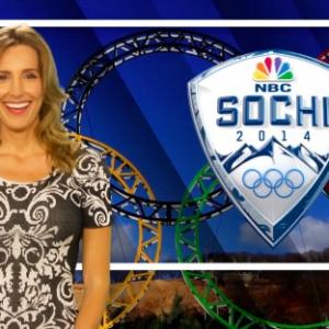 Host Crystal Fambrini covering Sochi 2014.