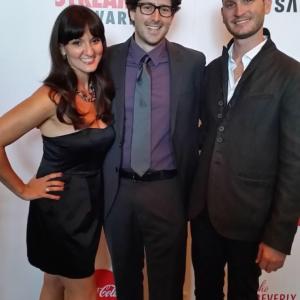 Becca Leigh Gellman, Andy Goldenberg, and Brandon Ravet attend the 4th Annual Streamy Awards at the Beverly Hilton