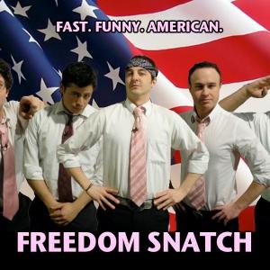 FREEDOM SNATCH Andy Goldenberg Jimmy Guidish Cameron Fife Tommy O Rourke and Mark Gagliardi holds the NATIONAL record for winning in the Improvisational Cagematch Competition after winning 46 straight matches over the course of a full year