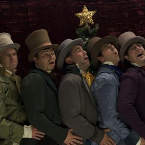 Andy Goldenberg as a Caroler in THE CAROLERS with Jimmy Guidish Cameron Fife Tommy O Rourke and Mark Gagliardi