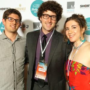 Josh Goldenberg, Andy Goldenberg, and Lauren Goldenberg attend Hollyshorts 2014