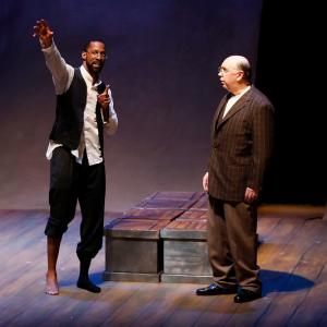 Ka'ramuu Kush and Whit Reichart in Andrew Moodie's THE REAL MCCOY at St. Louis Black Rep