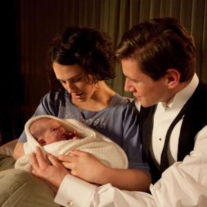 Still of Allen Leech and Jessica Brown Findlay in Downton Abbey 2010