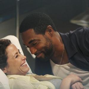 Still of Jason George and Valerie Cruz in Off the Map 2011