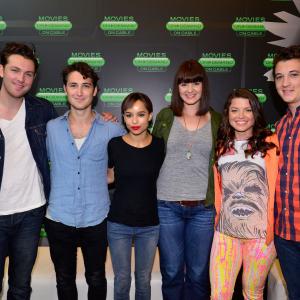 Christian Madsen Miles Teller Ben LloydHughes Zo Kravitz Camille Ford and Amy Newbold at event of Divergente 2014