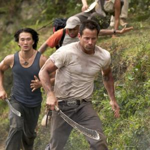 Still of Eugene Byrd, Johnny Messner, KaDee Strickland and Karl Yune in Anacondas: The Hunt for the Blood Orchid (2004)