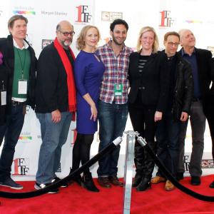 l to r Joanna Bennett Alex Cendese Fred Melamed Laila Robins Seth Fisher Mandy Ward Kevin Isola Mark Blum Lisa Masters at event for First Time Fest Film Festival screening of Blumenthal