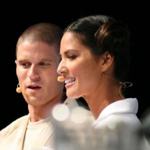 Kevin Pereira and Olivia Munn host a special edition of Attack of the Show during the Star Wars panel.
