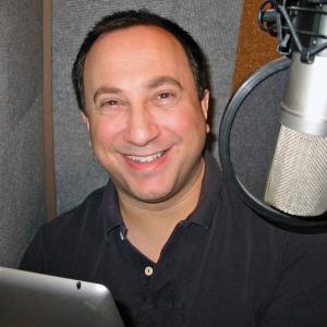 Mark Weitzman in home voice recording booth