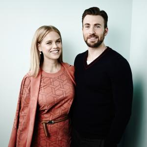 Chris Evans and Alice Eve at event of Before We Go 2014