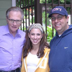left to right Larry King Amanda Bloom and Michael A Bloom