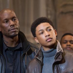 Still of Tyrese Gibson and Jacob Latimore in Black Nativity (2013)