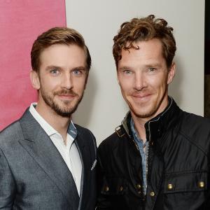 Benedict Cumberbatch and Dan Stevens at event of The Guest 2014