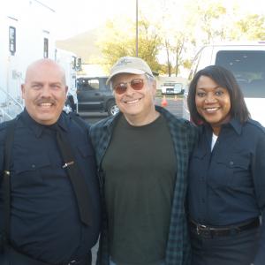 DL with Lawrence Kasdan and Yolanda Wood on the set of Darling Companion