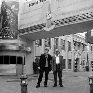 Carlos Ferrer (Left) with Gil Ferrer (Right) at Sony Pictures Studios