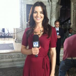 As news reporter Paige Morlin in Lifetime's Hunt for the Labyrinth Killer
