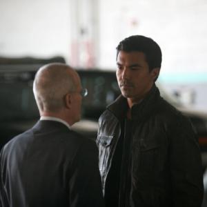 Still of Zeljko Ivanek and Ian Anthony Dale in The Event 2010