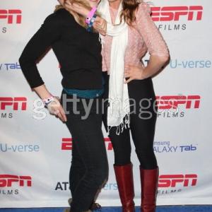 Julie Mond and Angela Trimbur attend ESPN ATT Uverse Lounge in Park City Utah