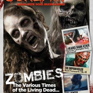 The Orphan Killer on the cover of Scream Magazine UK Creator Matt Farnsworth interviewed inside