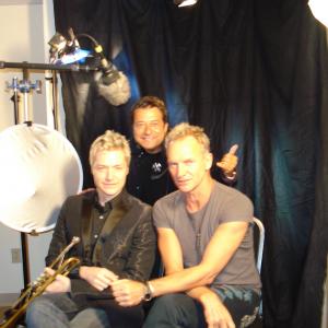 Directing a Film Project with STING & Chris Botti in Hollywood.